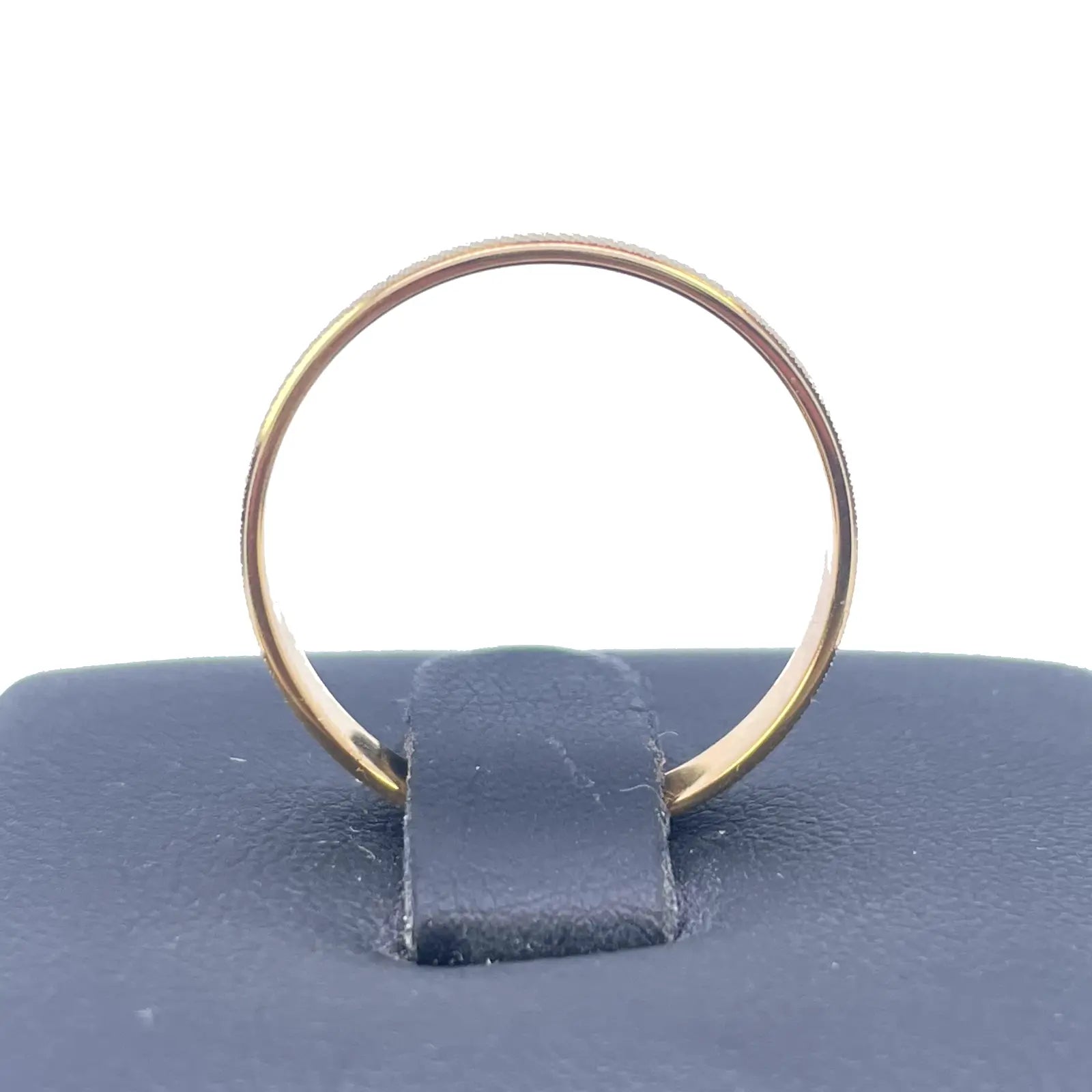 22ct Yellow Gold High Polished & Textured Women's Wedding Band 3.5mm  Gold Ring