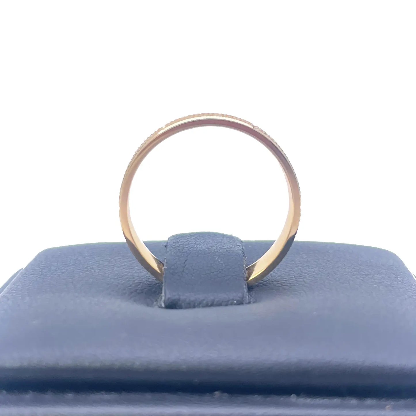 22ct Yellow Gold High Polished & Triple Row Textured Women's Wedding Band 4mm 