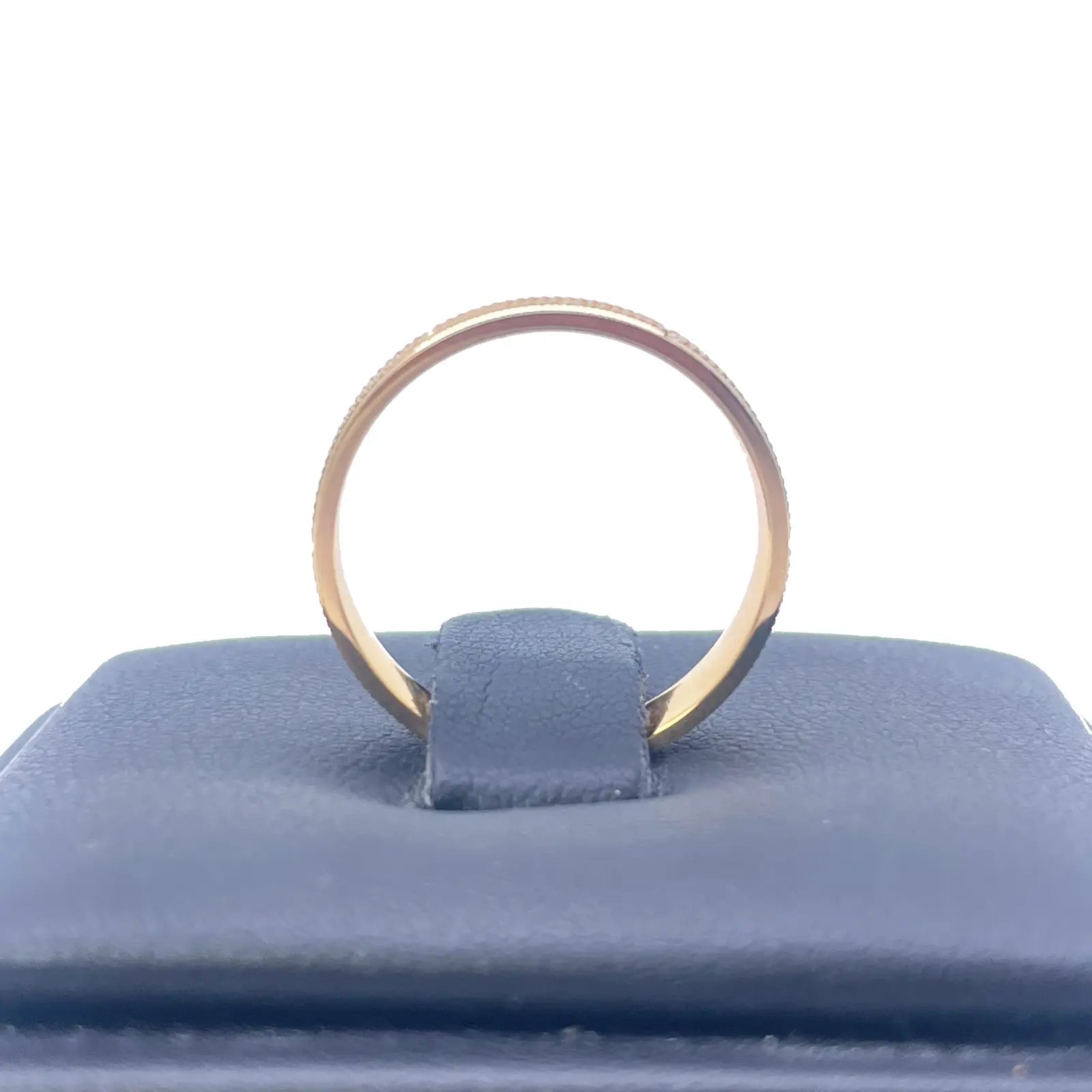 22ct Yellow Gold High Polished & Triple Row Textured Women's Wedding Band 4mm 