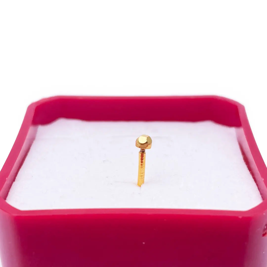 22ct Yellow Gold Plain Gold Diamond Cut design Nose Stud 2.3 MM  Diamond Bracelets