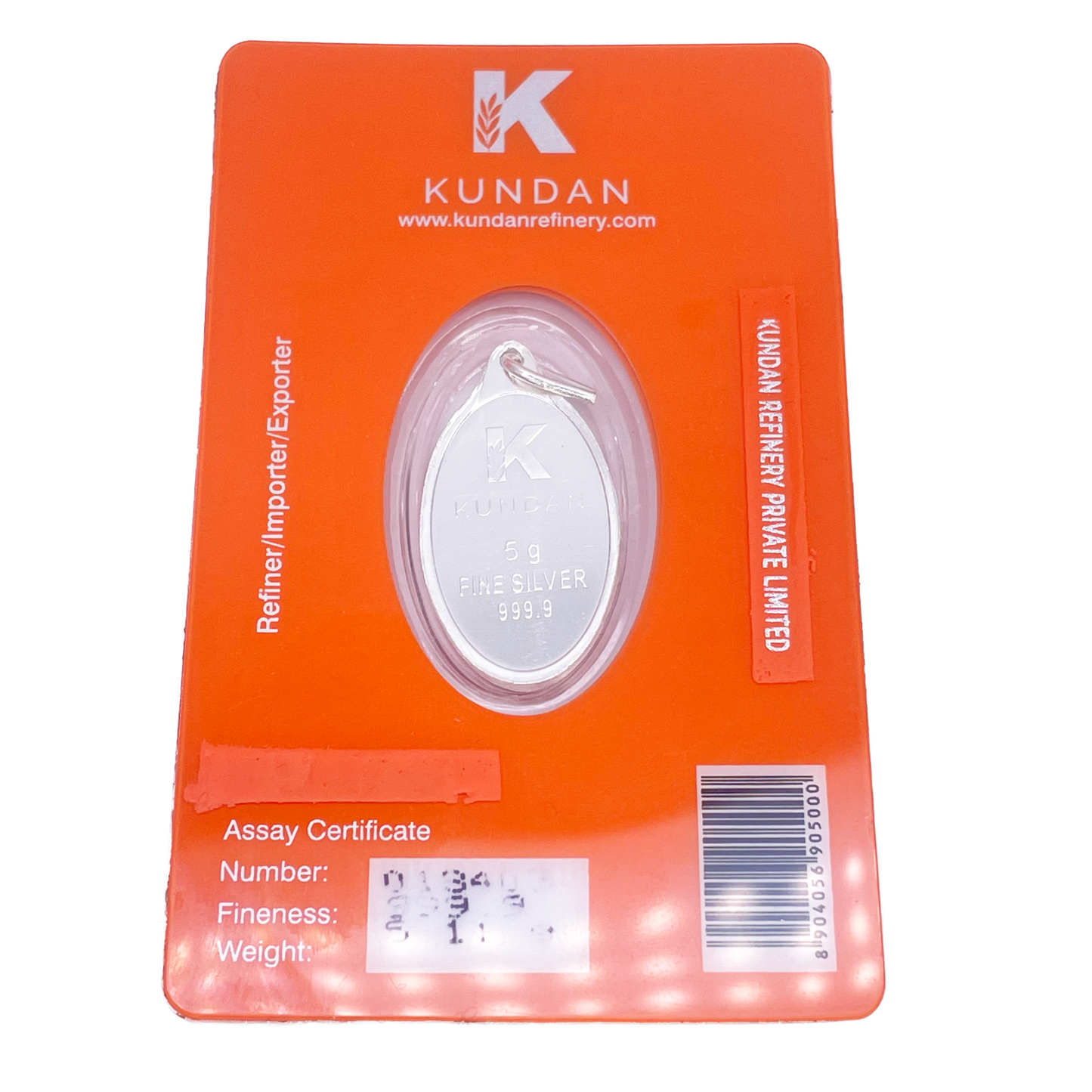 999,9 Reinsilber 5 Gramm Farbiger Guru Nanak Sikh-Anhänger Versiegelte Packung