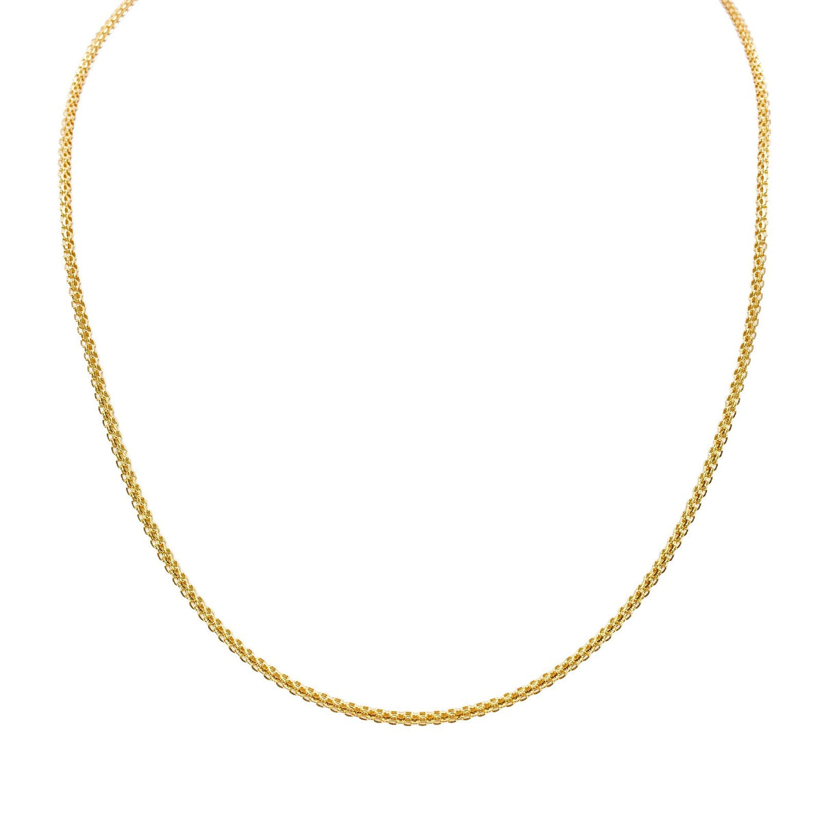 22ct Yellow Gold Solid Fancy Chain Necklace 20 Inches 1.6mm Width