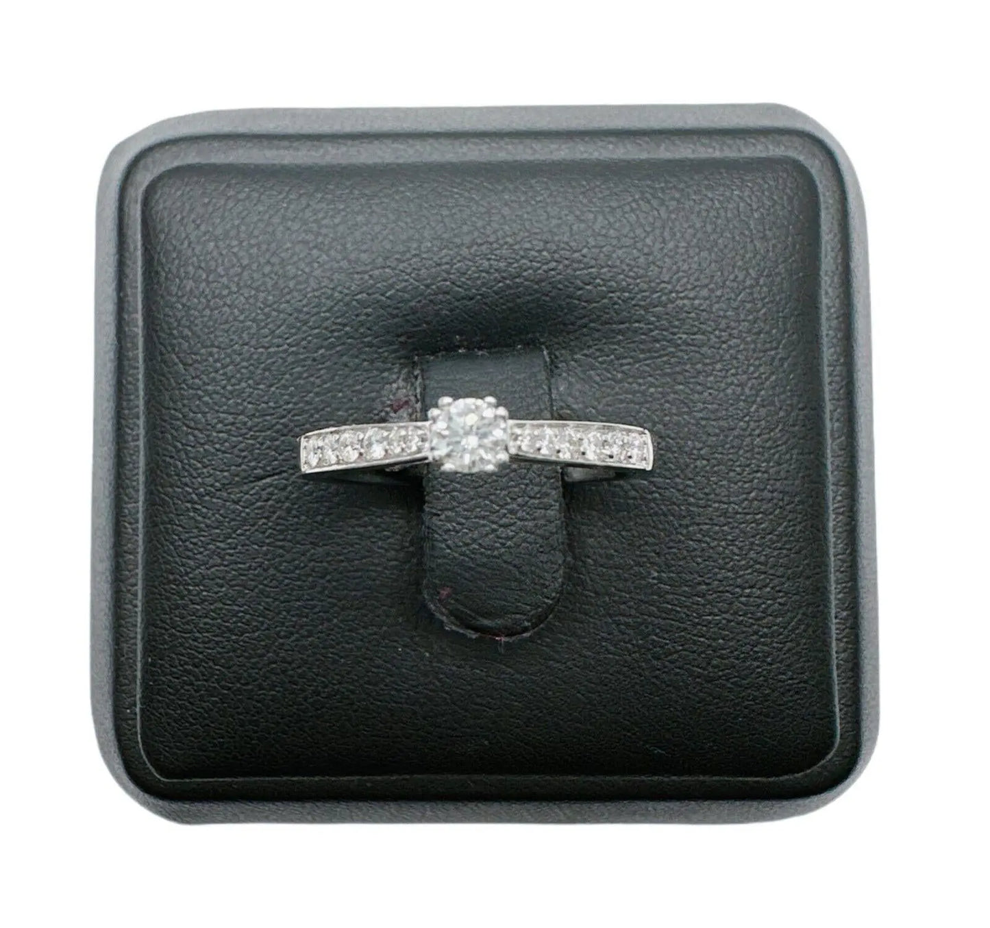 18ct White Gold Brilliant Cut Diamond Engagement Ring Twin Claws 0.29 carats¬† Diamond Ring